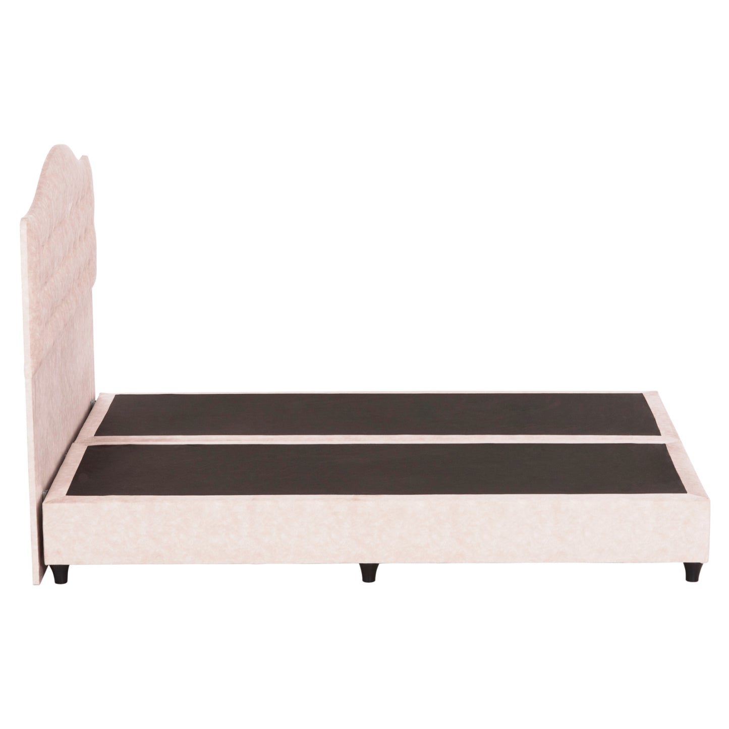 BED MALENA HM638.22 BEIGE FABRIC t.NUBUCK FOR MATTRESS 150x200cm.