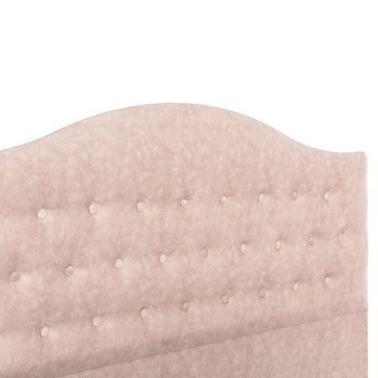 BED MALENA HM638.22 BEIGE FABRIC t.NUBUCK FOR MATTRESS 150x200cm.