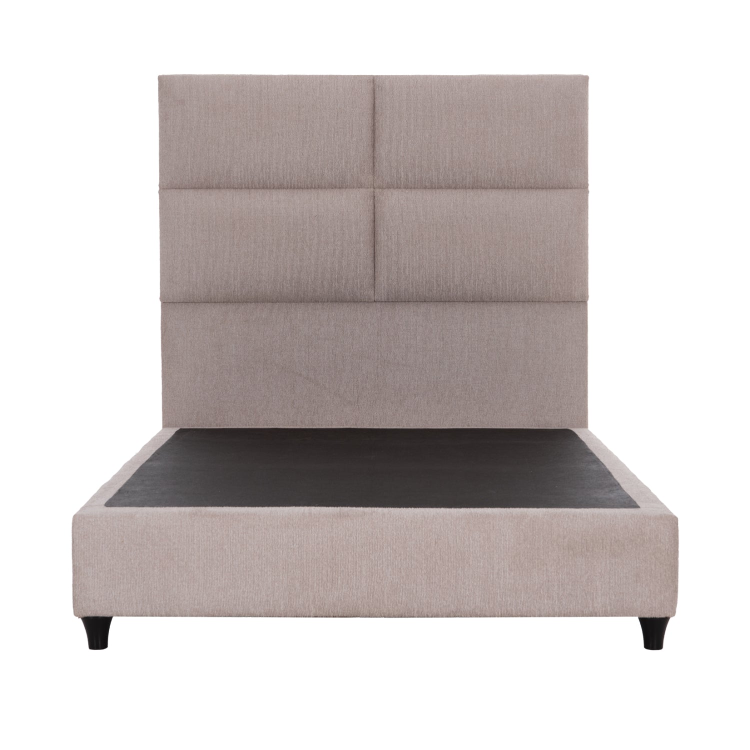 BED SEMI-DOUBLE WITH BEIGE FABRIC MILO HM646.32 FOR MATTRESS 120x200cm.