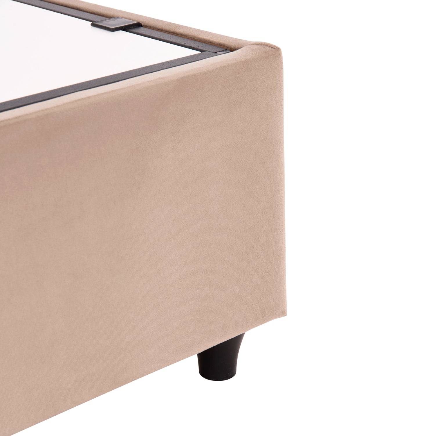 BED WITH STORAGE SPACE DREAMLET HM716 BEIGE VELVET -FOR MATTRESS 160x200cm.
