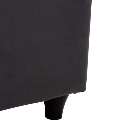 BED WITH STORAGE SPACE IRIDA HM718 GREY VELVET -FOR MATTRESS 160x200cm.