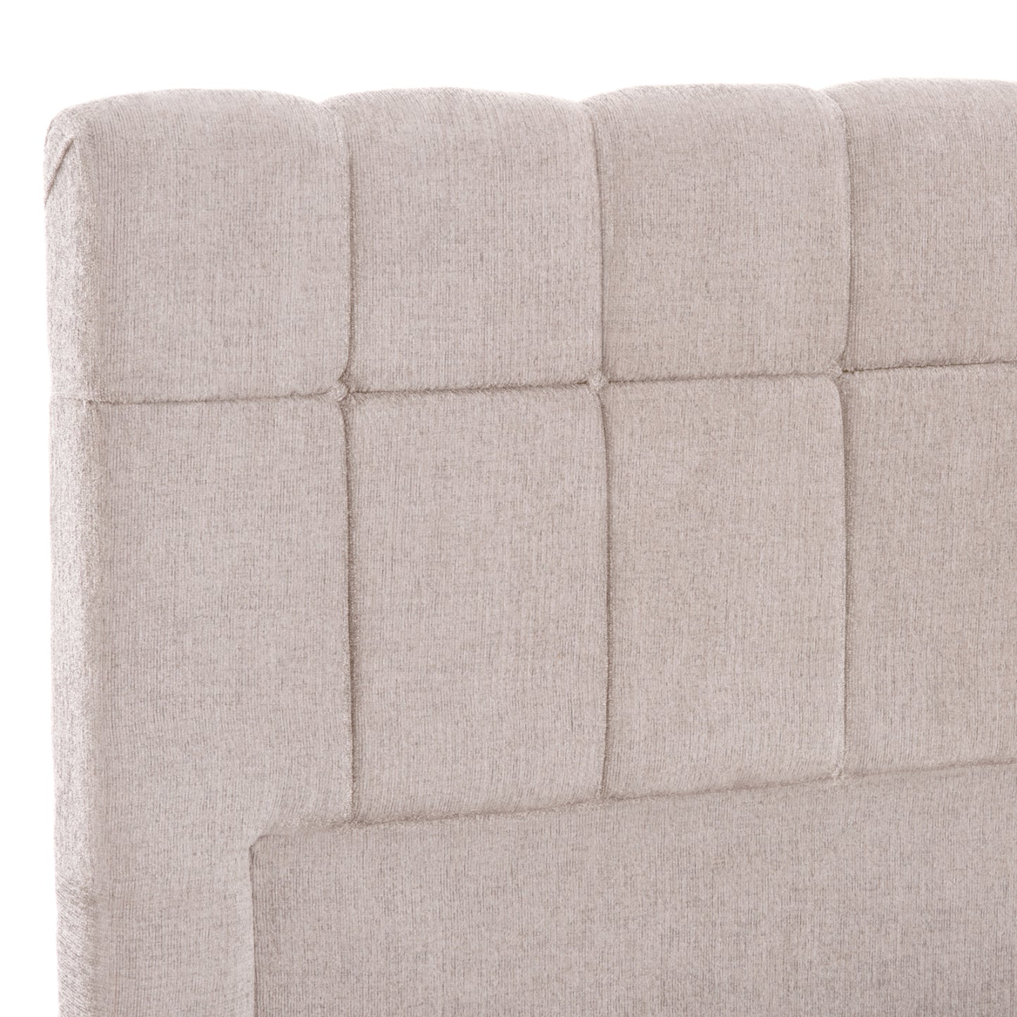 BED WITH STORAGE SPACE RAMON HM720.10 TEDDY FABRIC IN BEIGE-FOR MATTRESS 160x200cm.