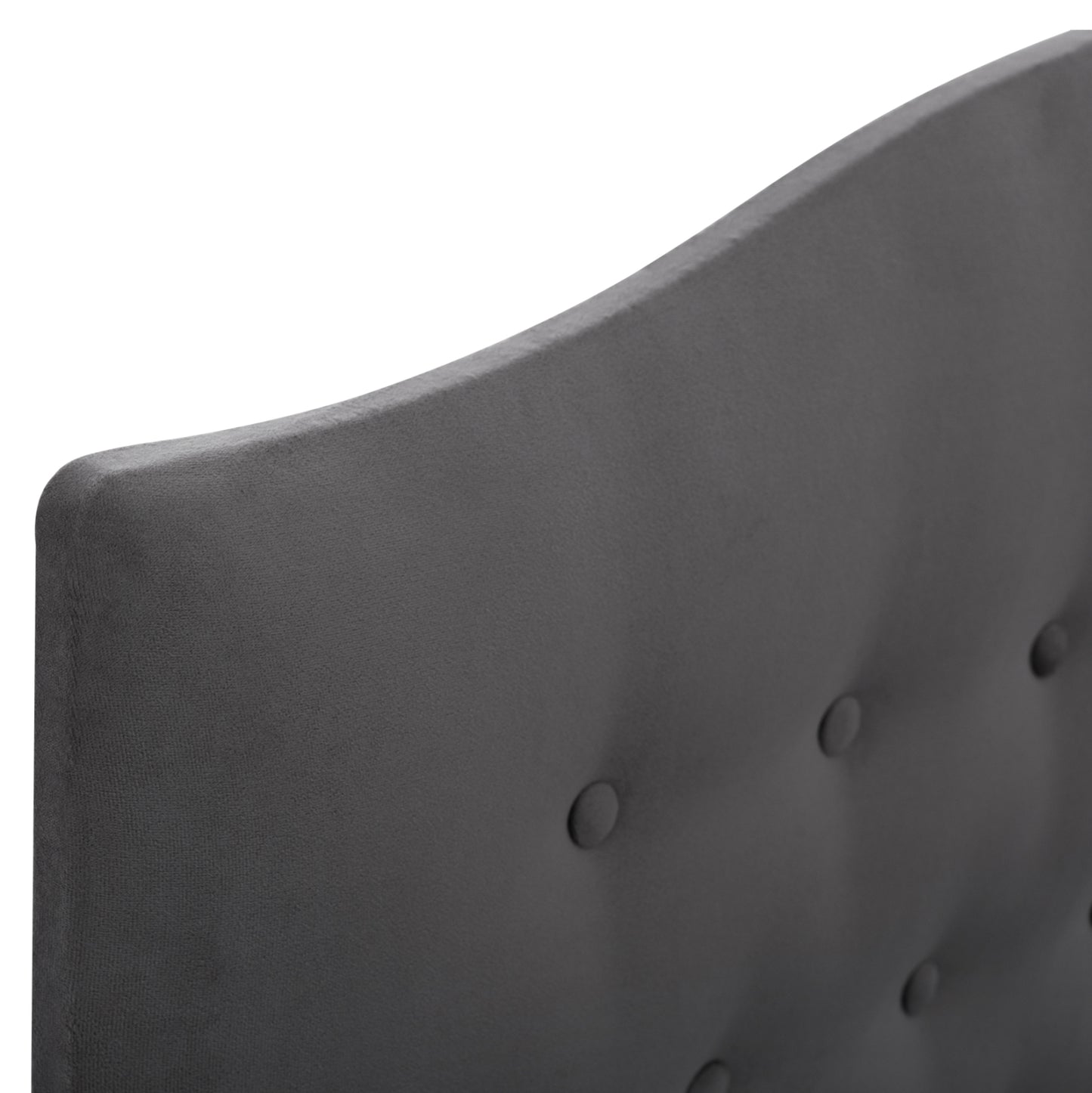 BED WITH MATTRESS DOUBLE MALENA HM21164 GREY VELVET & STORAGE SPACE--FOR 160x200cm