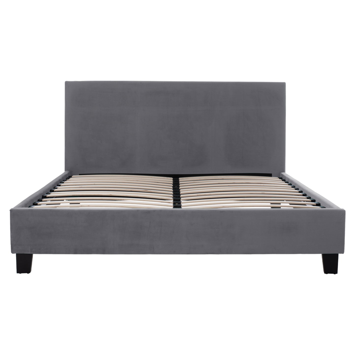 BED WITH MATTRESS BECCA HM10803.11 GREY FABRIC--FOR MATTRESS 150x200cm