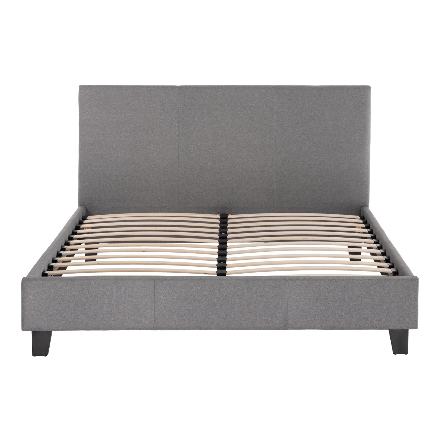 BED WITH MATTRESS BECCA HM21283.04 GREY FABRIC--FOR MATTRESS 150x200cm
