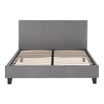 BED WITH MATTRESS BECCA HM21283.04 GREY FABRIC--FOR MATTRESS 150x200cm