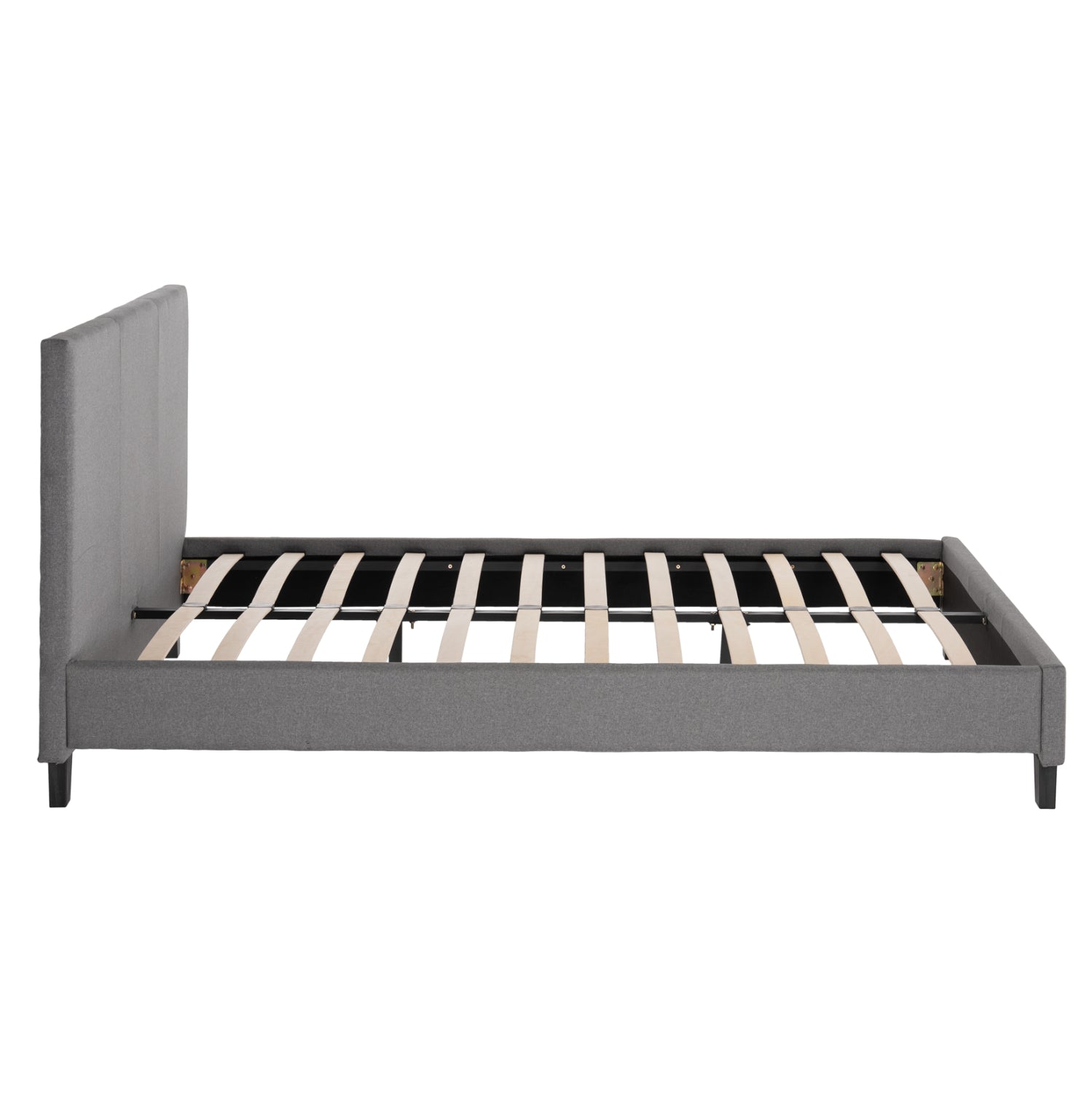 BED WITH MATTRESS BECCA HM21283.04 GREY FABRIC--FOR MATTRESS 150x200cm