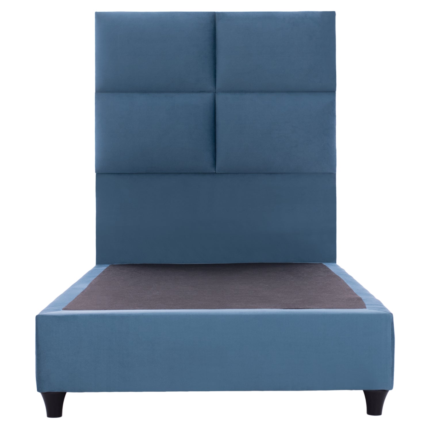 HM652.09 bed MILO, blue velvet, 90x200