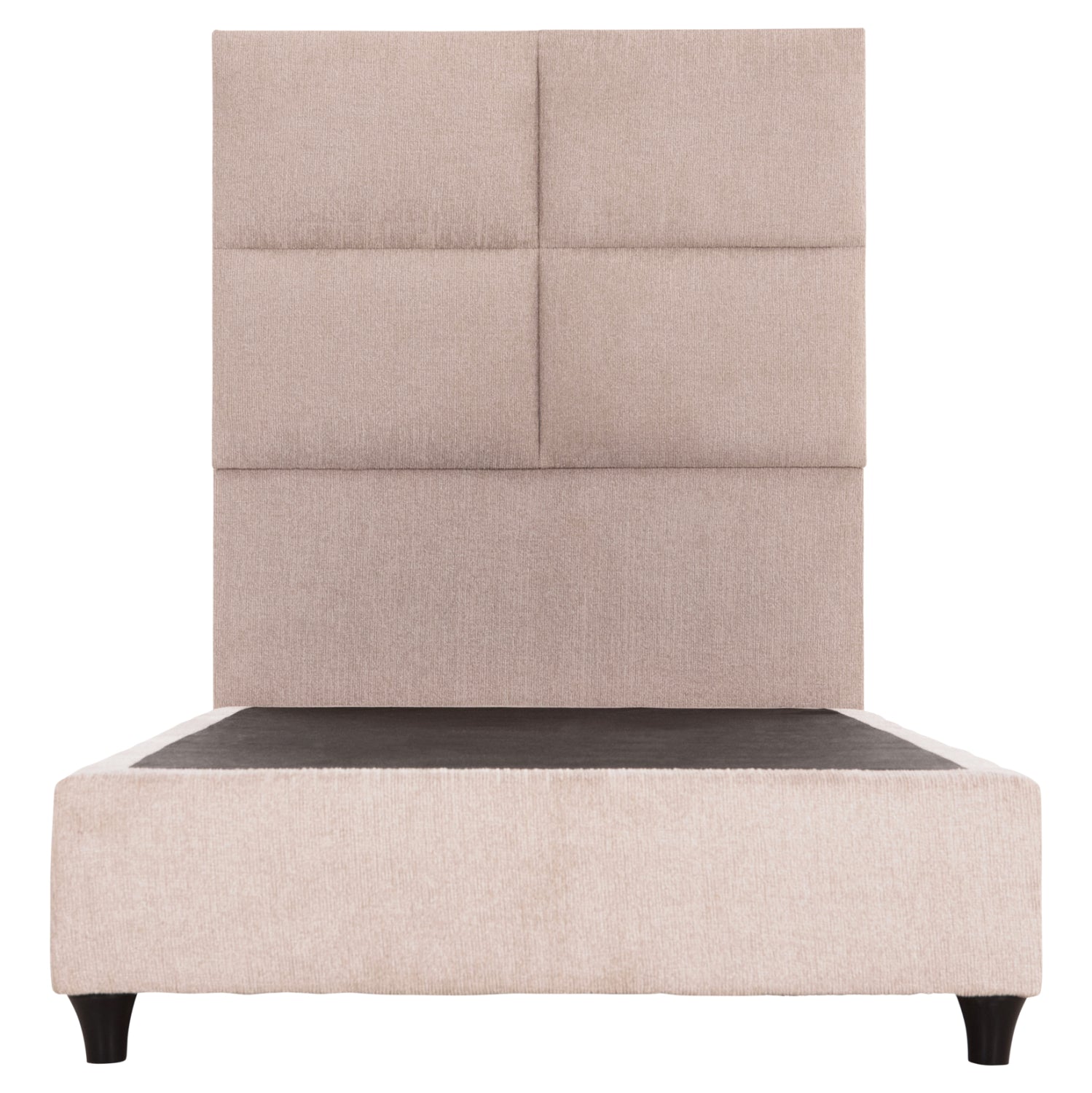 SINGLE BED MILO HM652.32 TEDDY FABRIC IN BEIGE- FOR MATTRESS 90x200cm