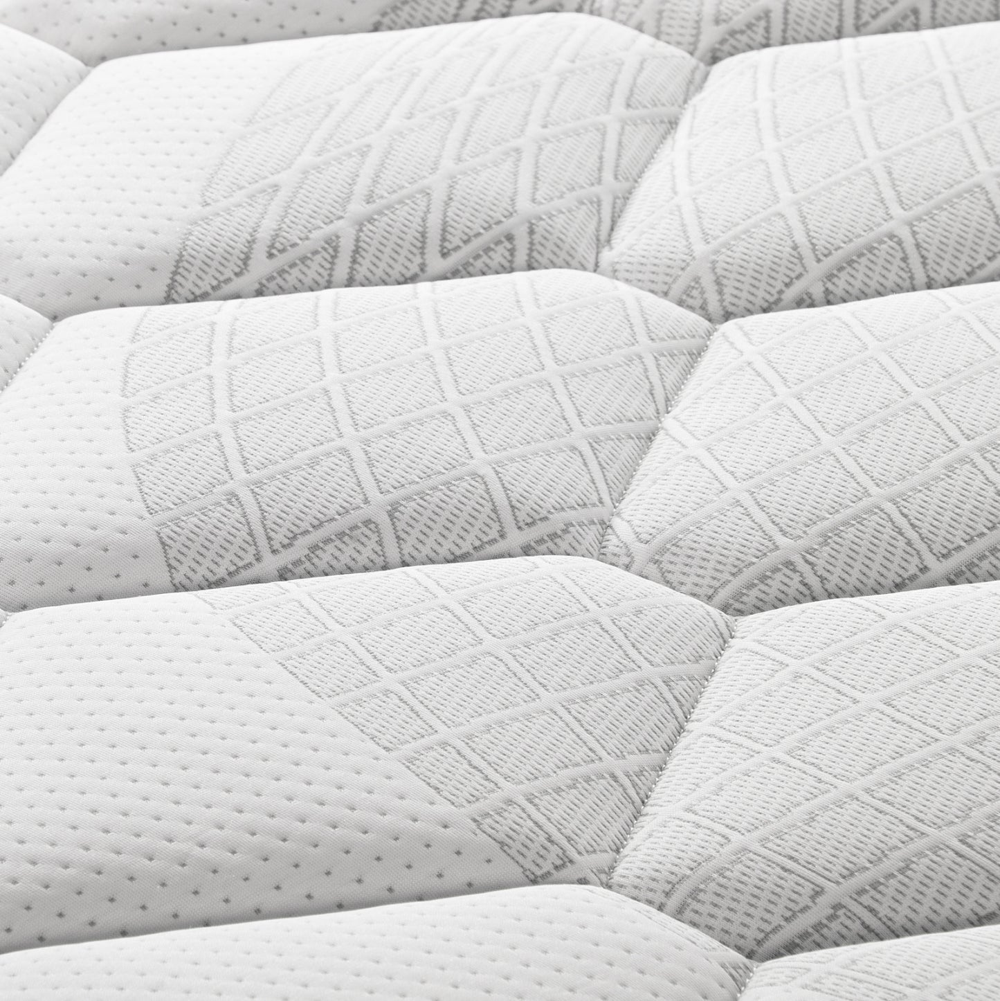 BED WITH MATTRESS GIMLY HM10751.02 PINE WOOD IN WHITE COLOR FOR MATTRESS 90x190cm