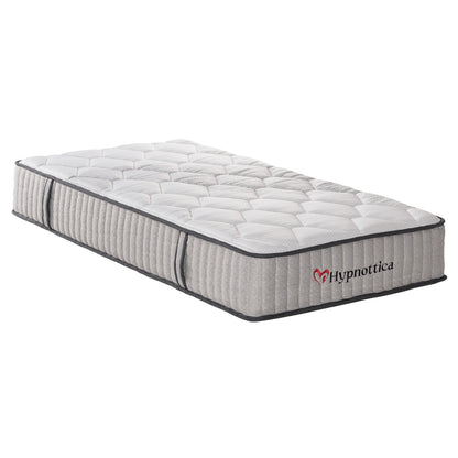 BED WITH MATTRESS PHYLLIS HM10753.03 PINE WOOD IN GREY--MATTRESS 90x190cm