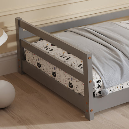 BED WITH MATTRESS HOUSER HM21301.01 PINE WOOD IN GREY COLOR--MATTRESS 90x190cm