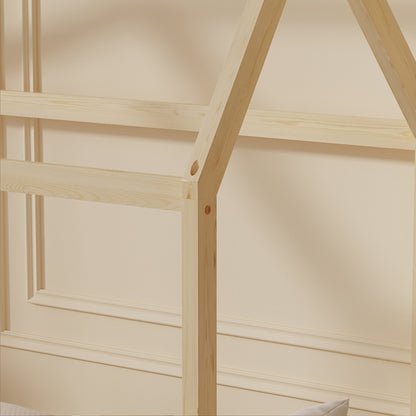 BED WITH MATTRESS PEPE HM21303 PINE WOOD IN NATURAL WOOD COLOR--MATTRESS 70x140cm