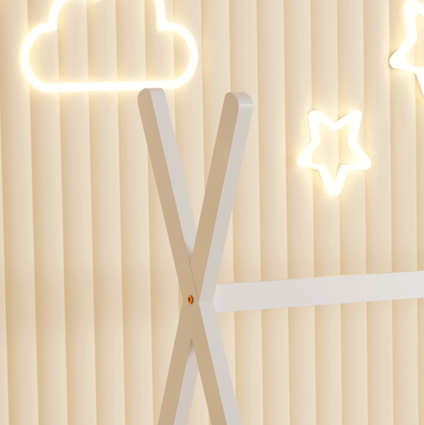 BED WITH MATTRESS MUNK HM21306.01 PINE WOOD IN WHITE COLOR--MATTRESS 90x190cm