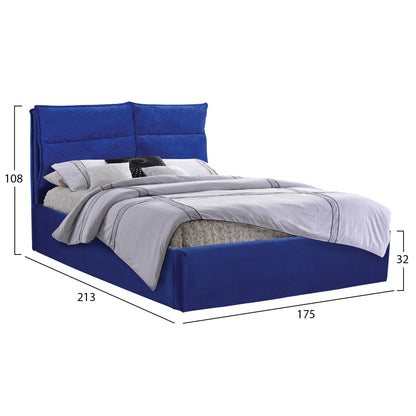 Bed Royalty from blue velvet King Size 160x200 cm. HM563.08