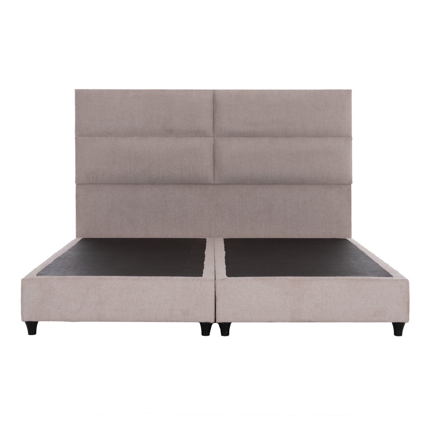 BED KING-SIZE MILO MADE OF BEIGE FABRIC HM628.32 FOR MATTRESS 180x200cm.