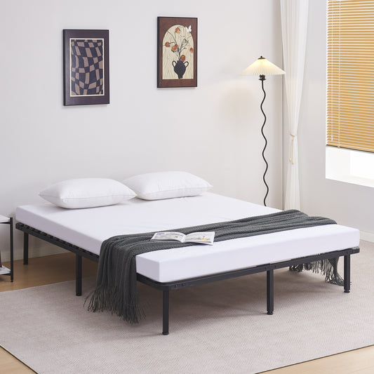 SUBSTRATE BED DOUBLE MARKY HM694.01 METAL IN BLACK FOR MATTRESS 200x160cm.