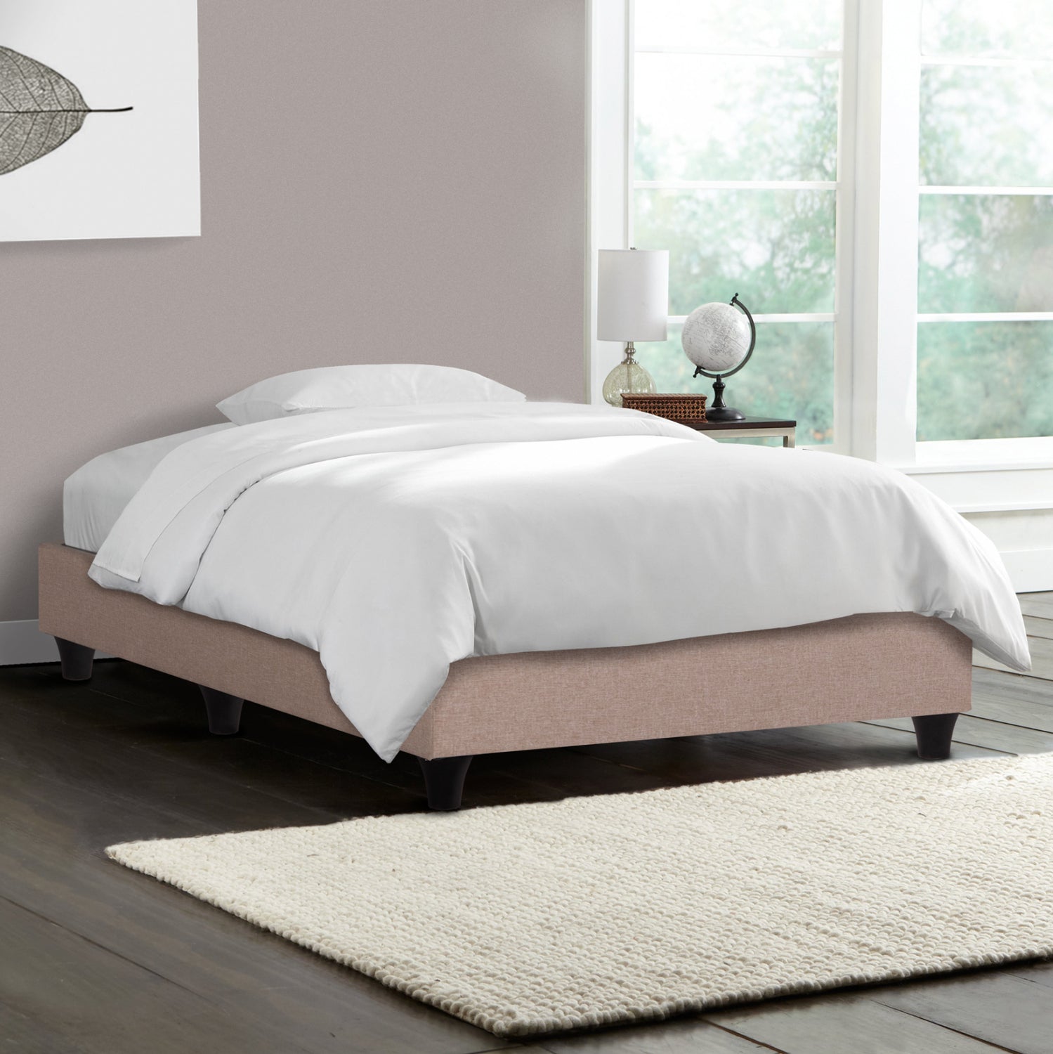 SUBSTRATE BED SIGGY HM721.30 NO STORAGE SPACE--BEIGE FABRIC--FOR MATTRESS 80x200cm.
