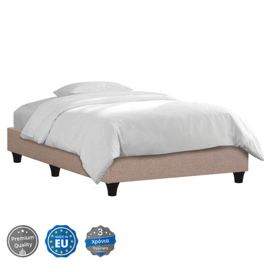 SUBSTRATE BED SIGGY HM721.30 NO STORAGE SPACE--BEIGE FABRIC--FOR MATTRESS 80x200cm.