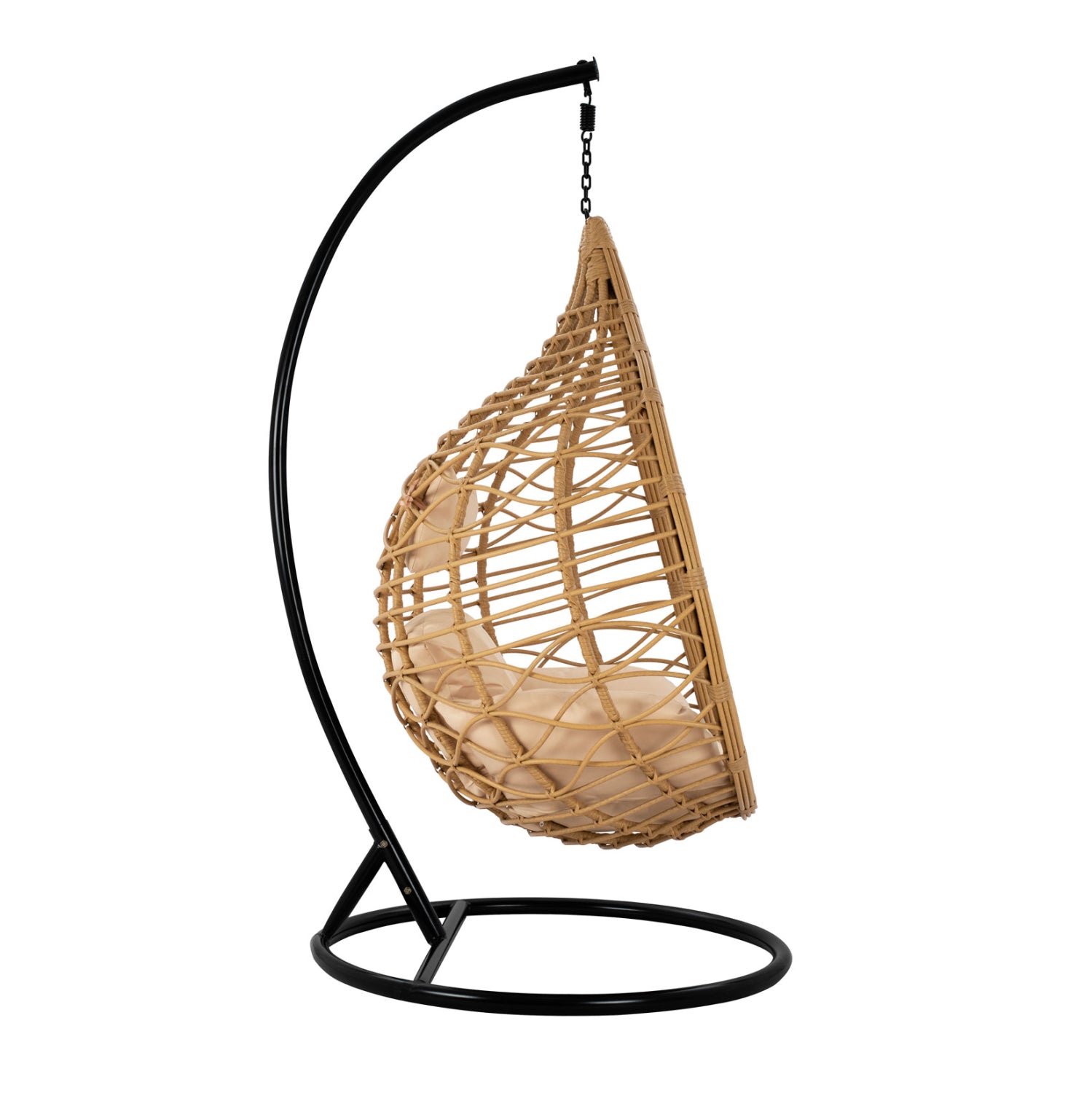 Hanging Armchair Nest Black-Beige with Pillow HM5750.01 105''x195cm