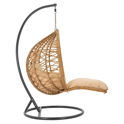 Hanging Armchair Nest Dark Grey - Beige with pillow HM5755.01 105''x195cm