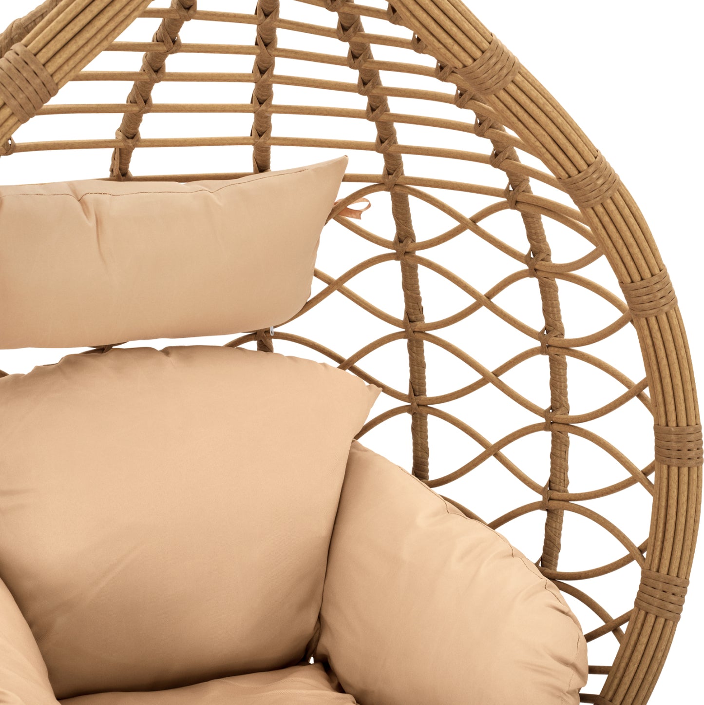 Hanging Armchair Nest Dark Grey - Beige with pillow HM5755.01 105''x195cm