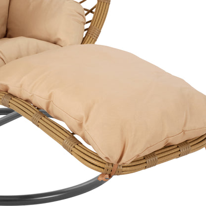 Hanging Armchair Nest Dark Grey - Beige with pillow HM5755.01 105''x195cm