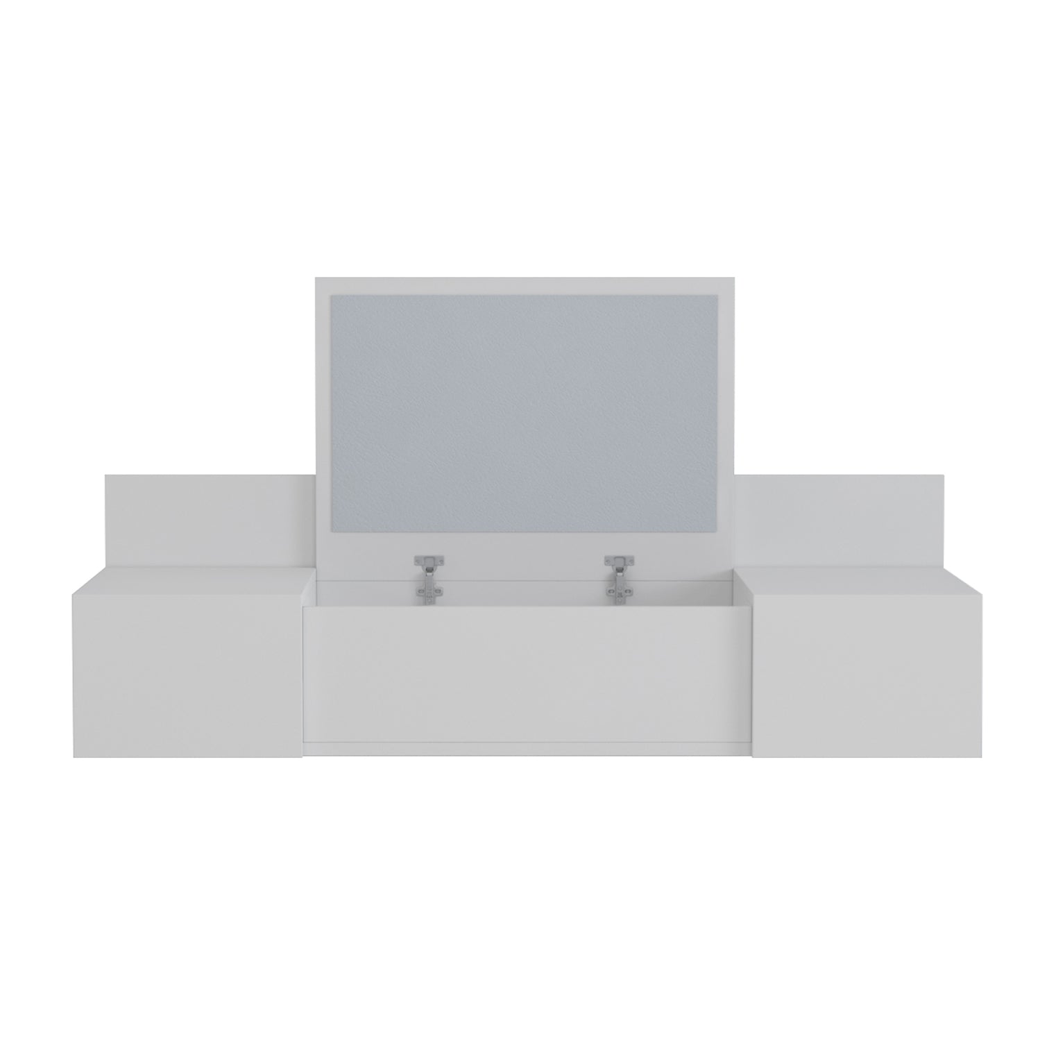 WALL MOUNTED DRESSING TABLE LINDE HM8960.11 MELAMINE IN WHITE 100x39x33Hcm.