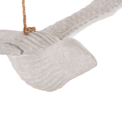 PENDANT DECORATION SEAGULL HM4301 ALBASIA WOOD IN WHITEWASH 65x40x16-96H cm.
