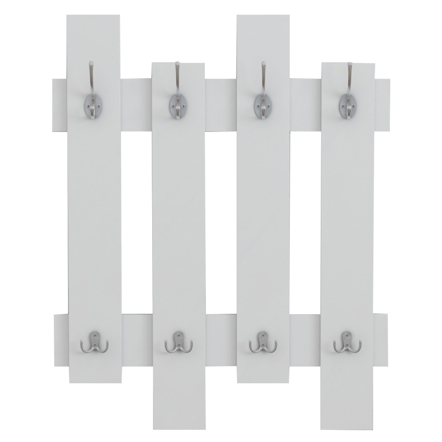 WALL COAT HANGER WESSON HM8940.11 MELAMINE IN WHITE 64x4x79Hcm.