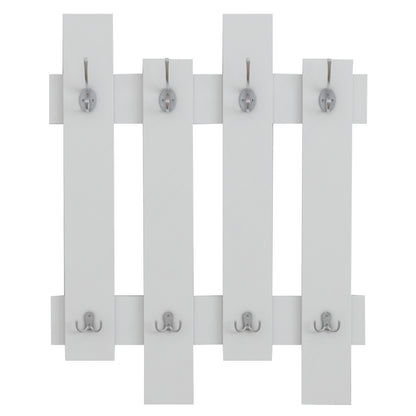 WALL COAT HANGER WESSON HM8940.11 MELAMINE IN WHITE 64x4x79Hcm.