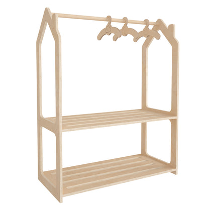 CHILDREN'S HANGER SANI HM18225.03 BIRCH WOOD IN NATURAL COLOR 86x49x110Hcm.