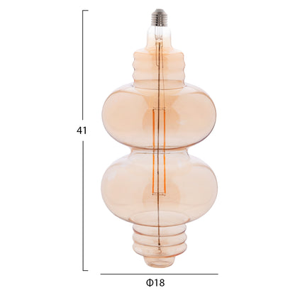 LIGHT BULB LED FILAMENT 8W E27 3000K GOLD COLOR DIMMABLE HM4053.02
