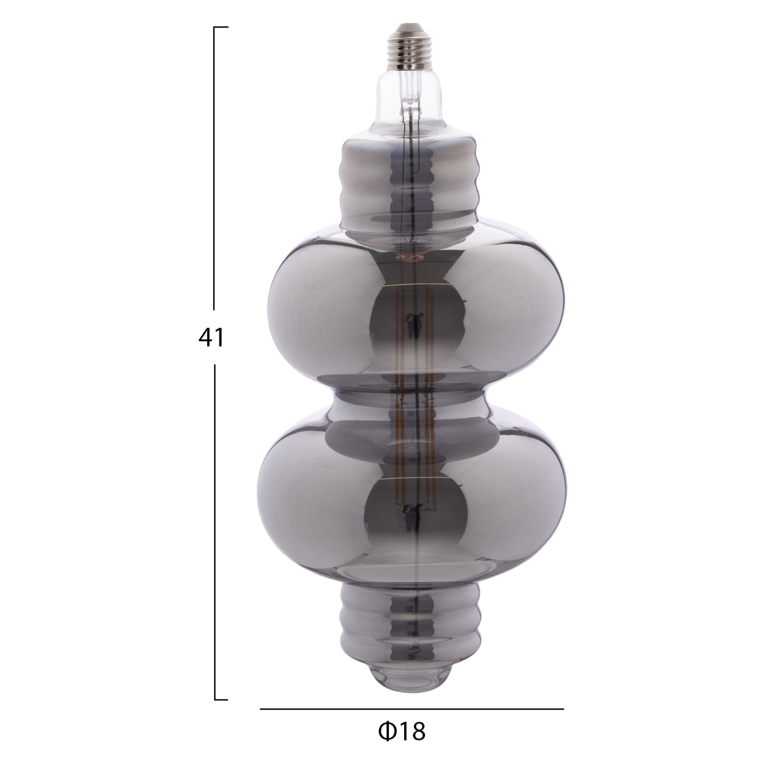 LIGHT BULB LED FILAMENT 8W E27 3000K SMOKE COLOR DIMMABLE HM4053.03