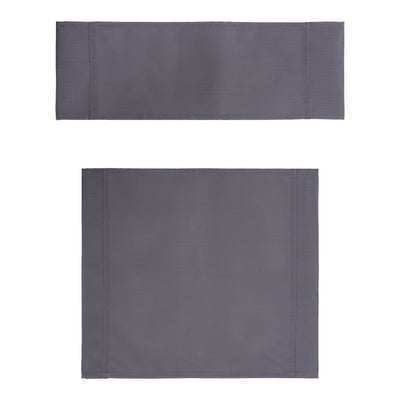 FABRIC CUSHION SET HM11252.30 FOR NAXOS DIRECTOR'S CHAIR IN DARK GREY COLOR