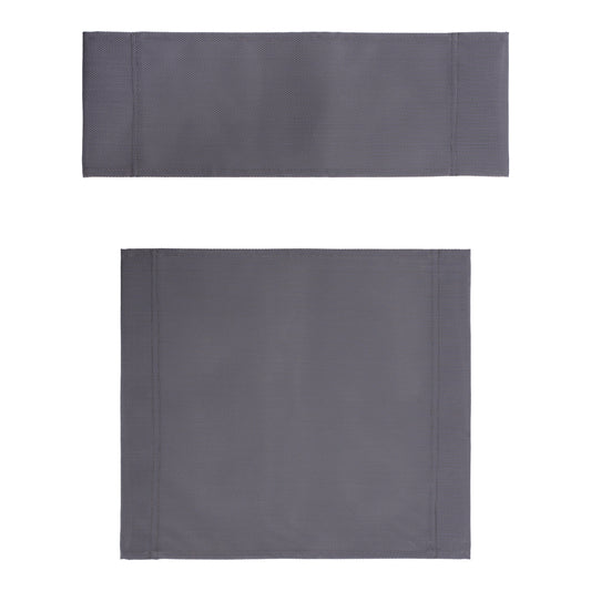 FABRIC CUSHION SET HM11252.30 FOR NAXOS DIRECTOR'S CHAIR IN DARK GREY COLOR