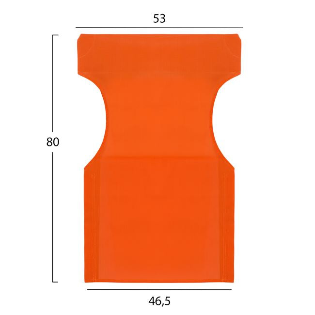 Pillow orange color 2x1 for director's armchair HM5272.02 46.5χ53χ80