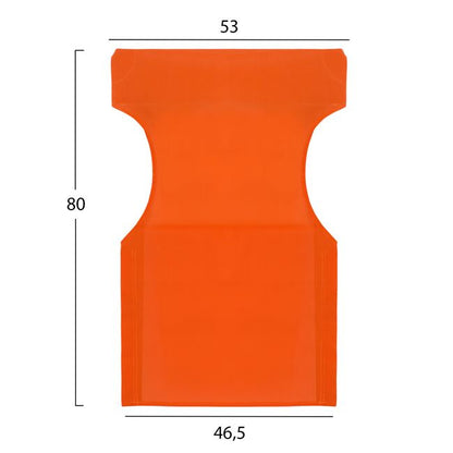 Pillow orange color 2x1 for director's armchair HM5272.02 46.5χ53χ80