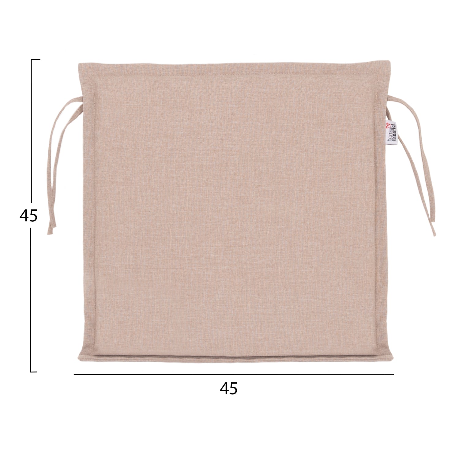 OUTDOOR CHAIR CUSHION VIND HM10930.22P OLEFIN FABRIC IN BEIGE 45x45x5(thickness)cm.