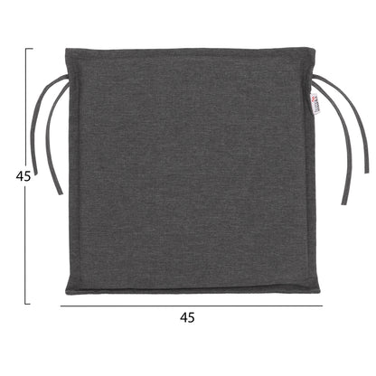 OUTDOOR CHAIR CUSHION VIND HM10930.23P OLEFIN FABRIC IN GREY 45x45x5(thickness)cm.