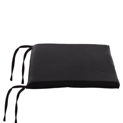 CHAIR CUSHION BOGI HM6240 TEXTILENE IN BLACK COLOR--43x41x3.5 (thickness)cm.