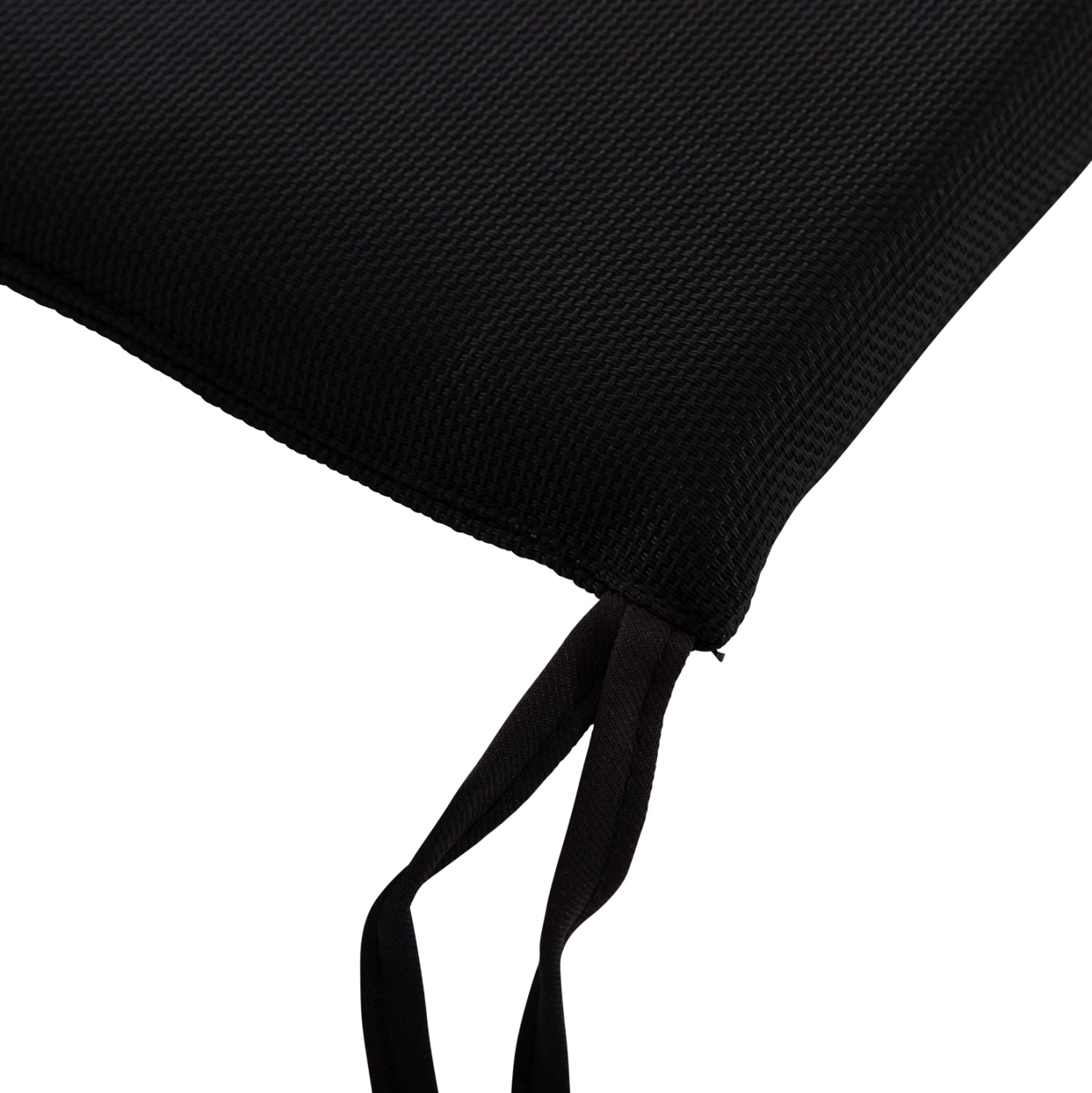 CHAIR CUSHION BOGI HM6240 TEXTILENE IN BLACK COLOR--43x41x3.5 (thickness)cm.
