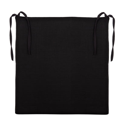 CHAIR CUSHION BOGI HM6240 TEXTILENE IN BLACK COLOR--43x41x3.5 (thickness)cm.