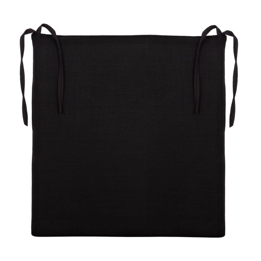 CHAIR CUSHION BOGI HM6240 TEXTILENE IN BLACK COLOR--43x41x3.5 (thickness)cm.