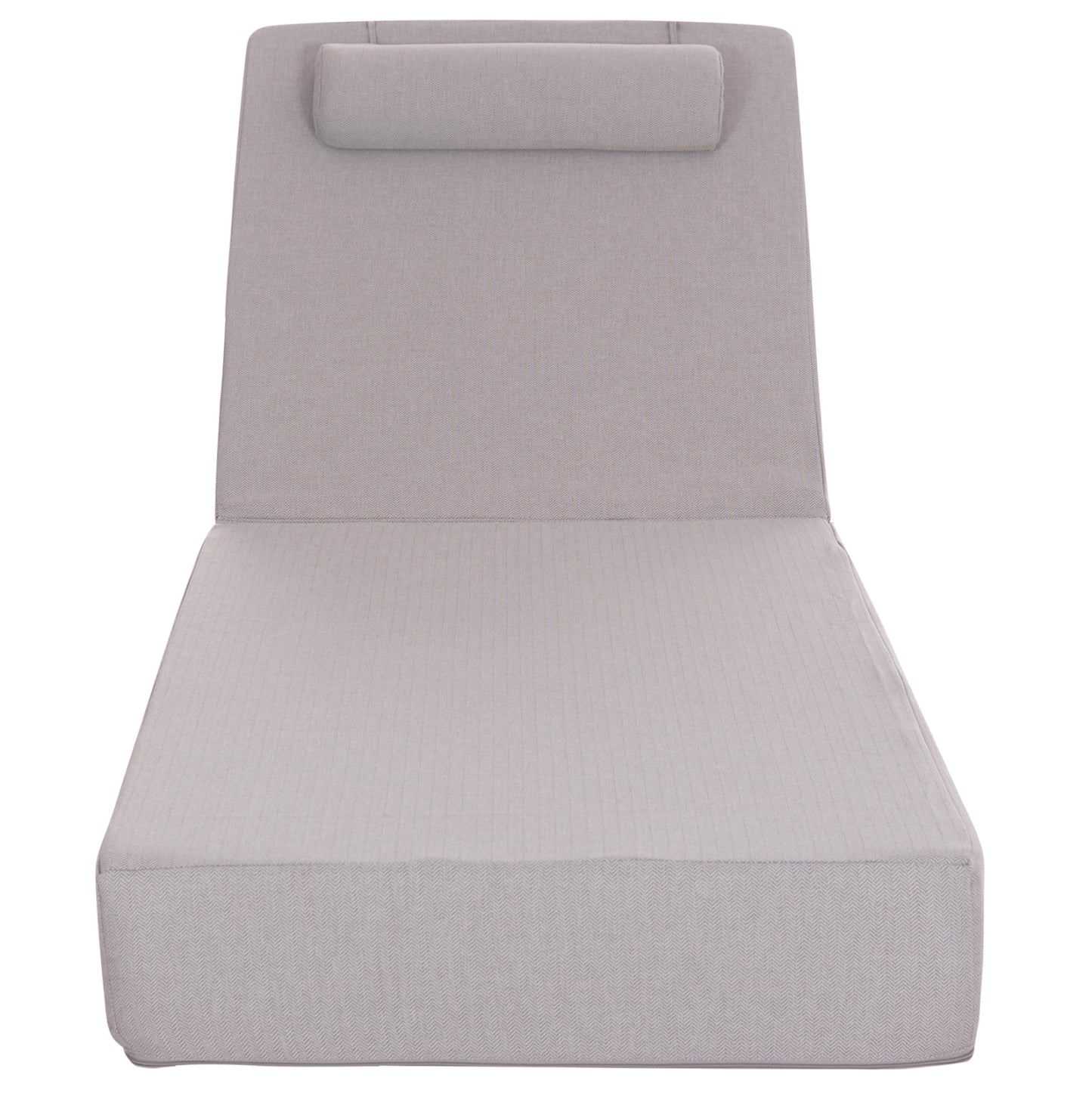 SUNLOUNGER CUSHION KIHEI HM21094.01 OLEFIN IN LIGHT GREY WITH FOAM FILLING 198x70x20Hcm.