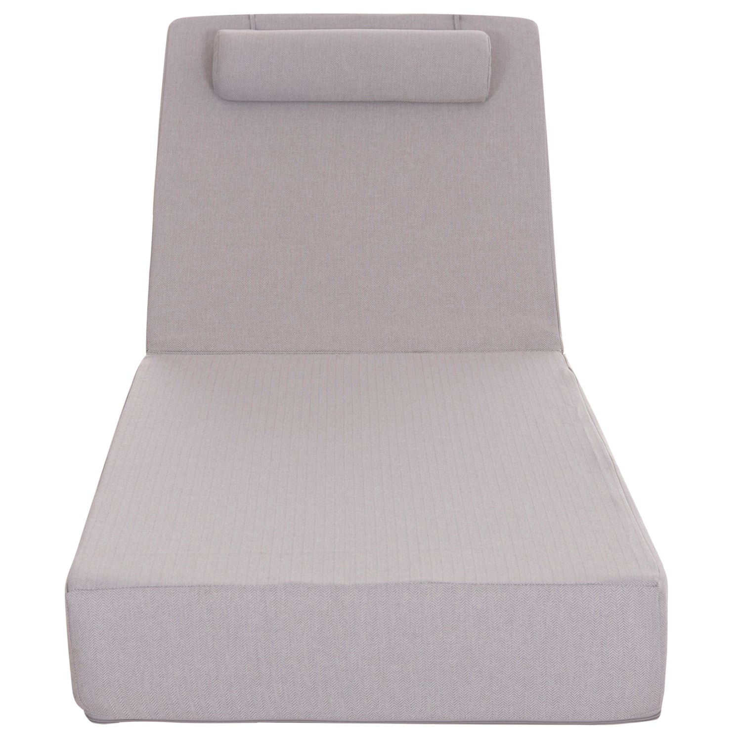 SUNLOUNGER CUSHION KIHEI HM21094.01 OLEFIN IN LIGHT GREY WITH FOAM FILLING 198x70x20Hcm.