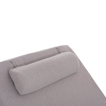 SUNLOUNGER CUSHION KIHEI HM21094.01 OLEFIN IN LIGHT GREY WITH FOAM FILLING 198x70x20Hcm.