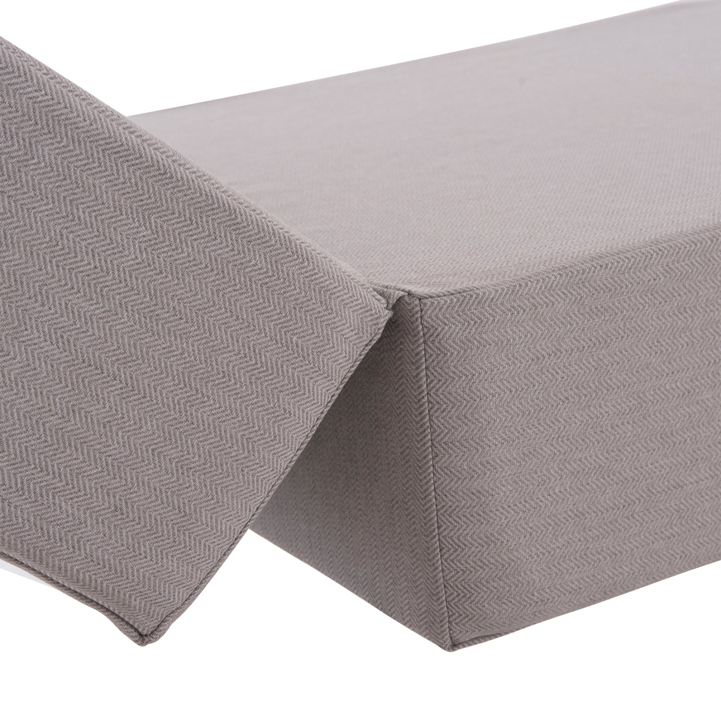 SUNLOUNGER CUSHION KIHEI HM21094.01 OLEFIN IN LIGHT GREY WITH FOAM FILLING 198x70x20Hcm.