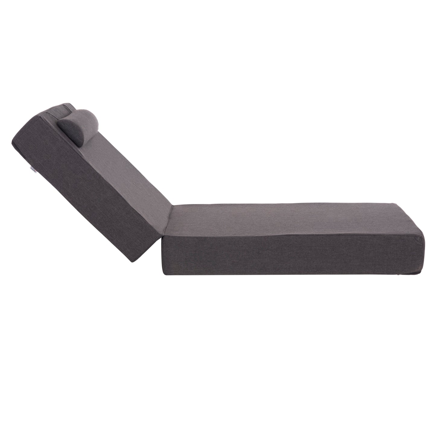 SUNLOUNGER CUSHION KIHEI HM21094.03 OLEFIN IN DARK GREY WITH FOAM FILLING 198x70x20Hcm.