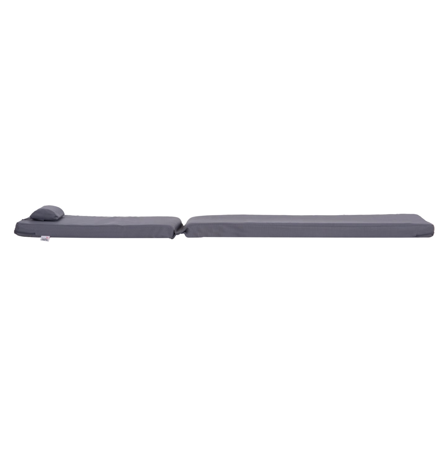 SUNBED CUSHION WITH HEADREST SIFNOS HM11234.31T - TEXTILENE 600g/m2 2x1 - GREY